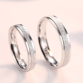 Harmony Duets Adjustable 925 Sterling Silver Couple Rings