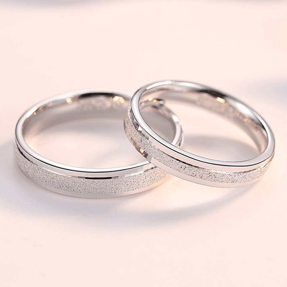 Harmony Duets Adjustable 925 Sterling Silver Couple Rings