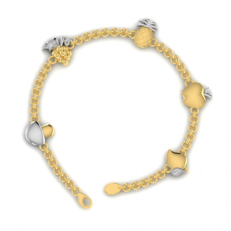 Exotic Fruit Gold Bracelet for Women