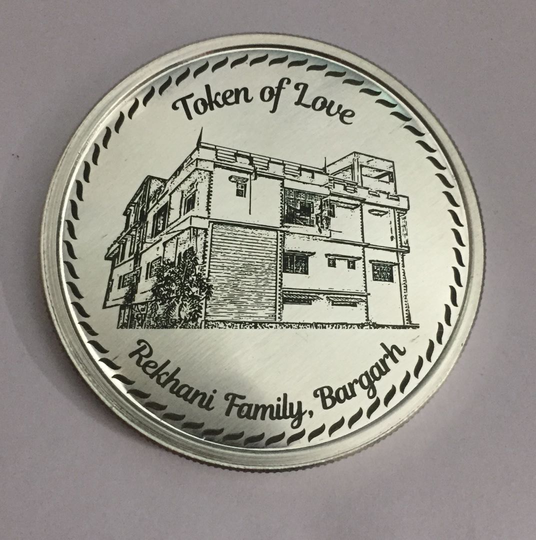 Token of Love Engraved Silver Coin