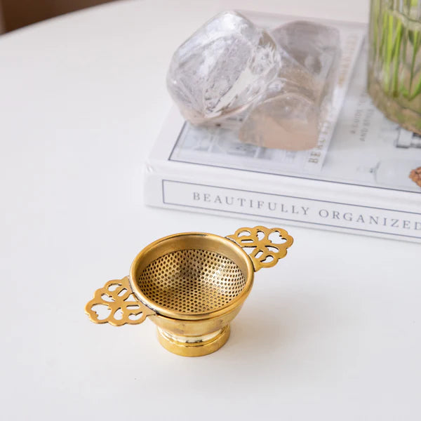 Empress Brass tea strainer ( 5 cms )