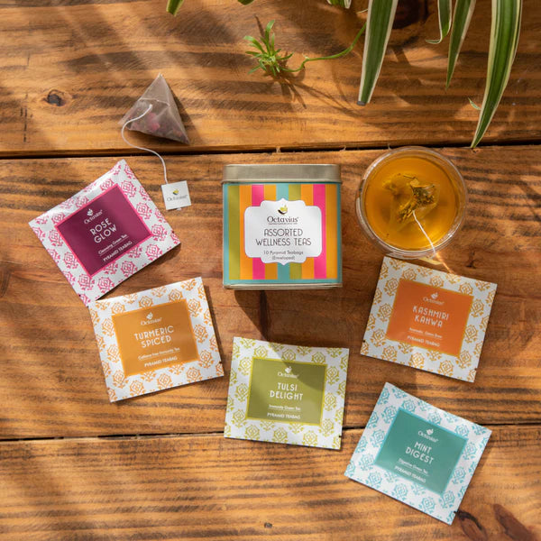 Assorted Wellness Teas (10 Pyramid Teabags)-2