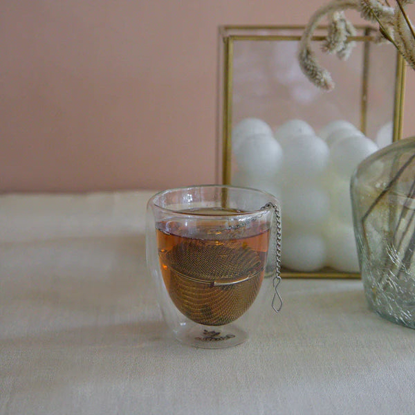 Basket Shaped Tea Infuser with Extended Chain