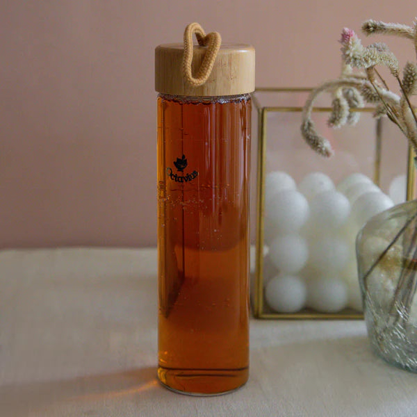 Borosilicate Glass Bottle With Wooden Cap