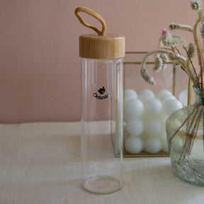 Borosilicate Glass Bottle With Wooden Cap