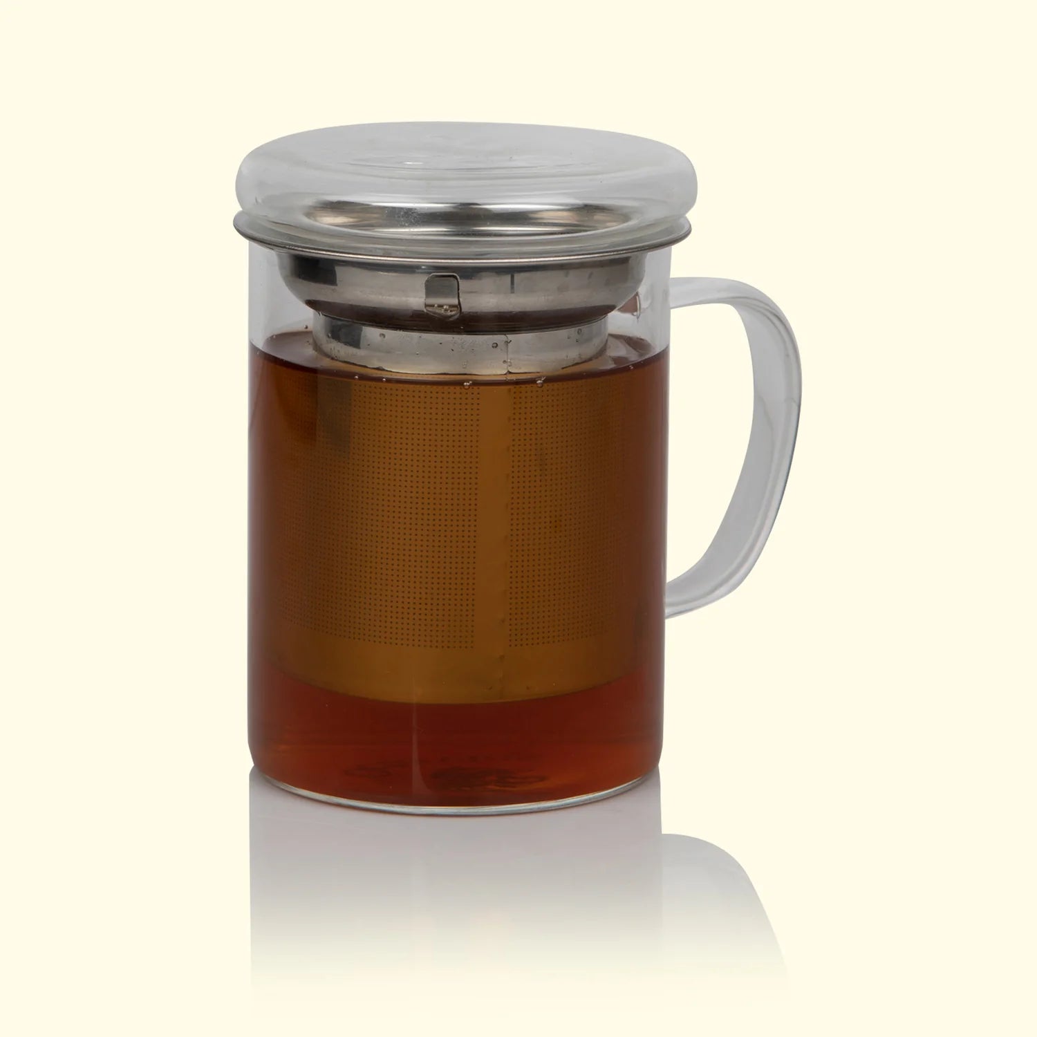 Borosilicate Glass Cup with Steel Infuser 350 ML