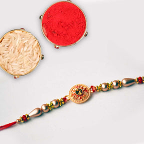 Kit Kat Vase Arrangement & Rakhi Combo