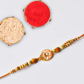 Combo of Rakhi Set With Dry Fruits Combo For Brother