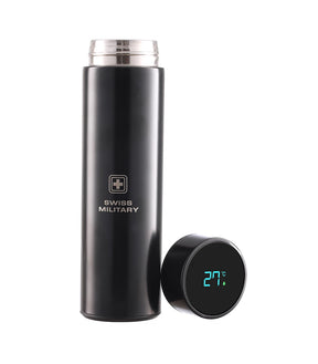 Digital Vacuum Flask With LED Temp Display, 480 ml, Black