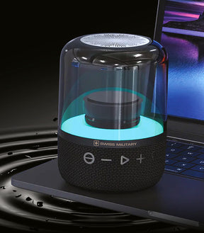 Rainbow Bluetooth Speaker With 3 Mode Lighting, Black