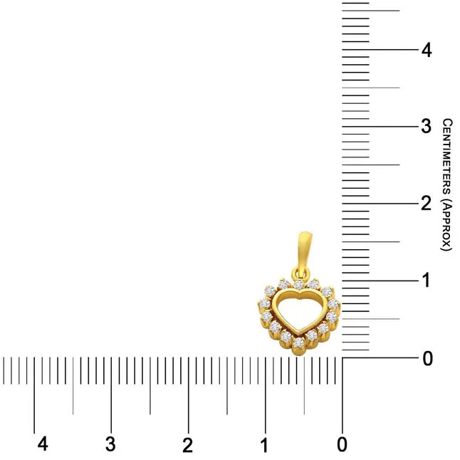 Out of the Heart Studded Eternal Heart Pendant