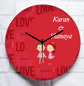 Personalised Couple Clock