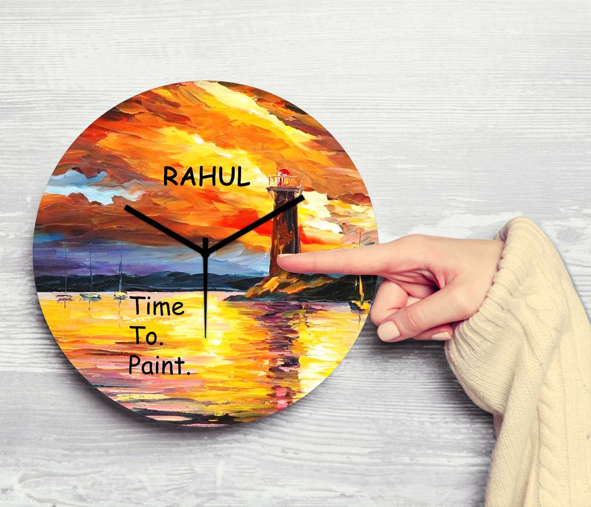 Personalised Painting Clock