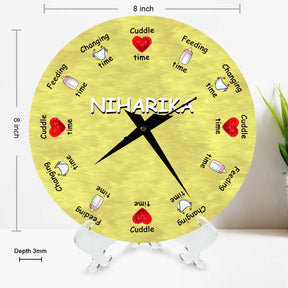 Personalised Baby Clock