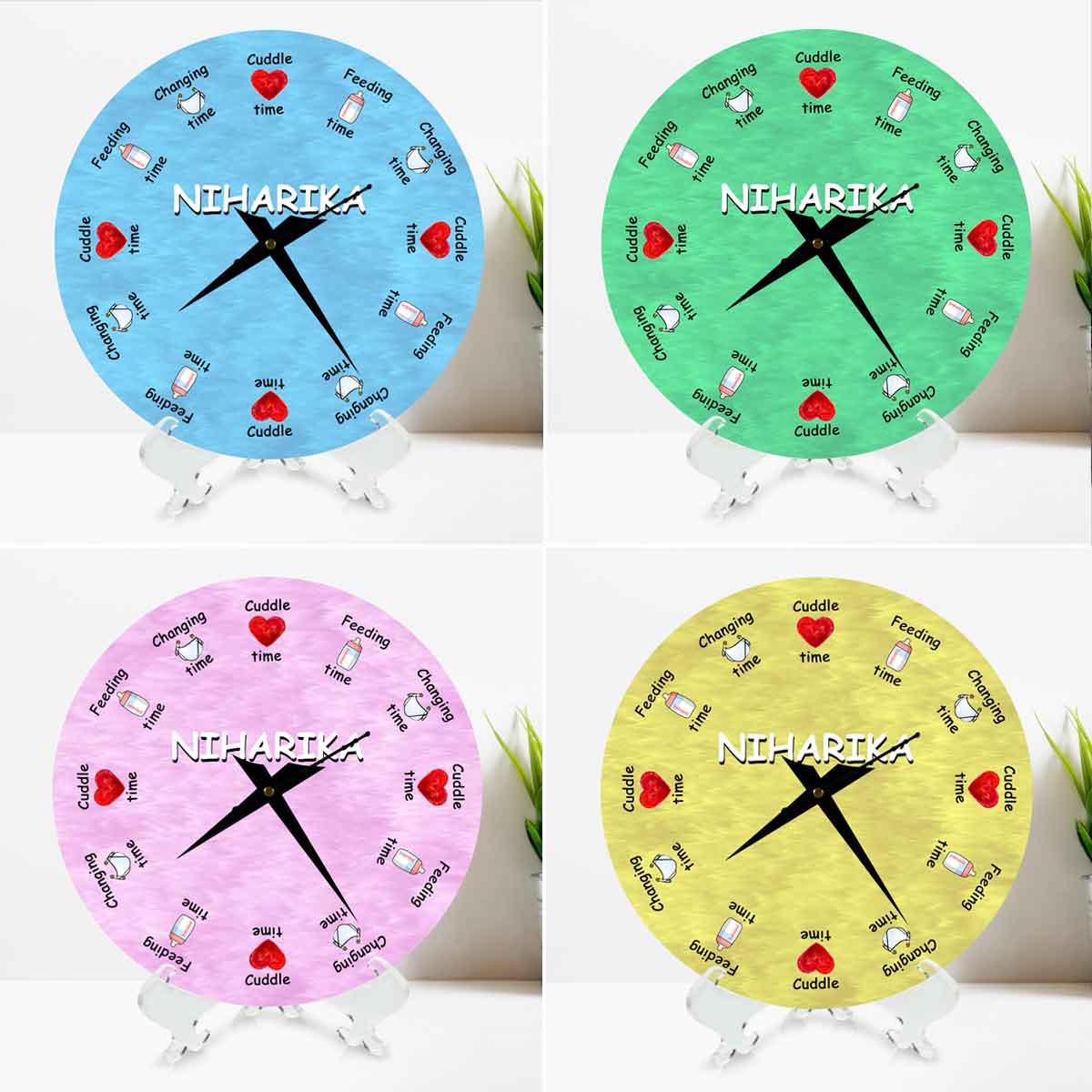 Personalised Baby Clock