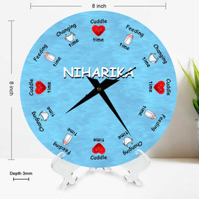 Personalised Baby Clock