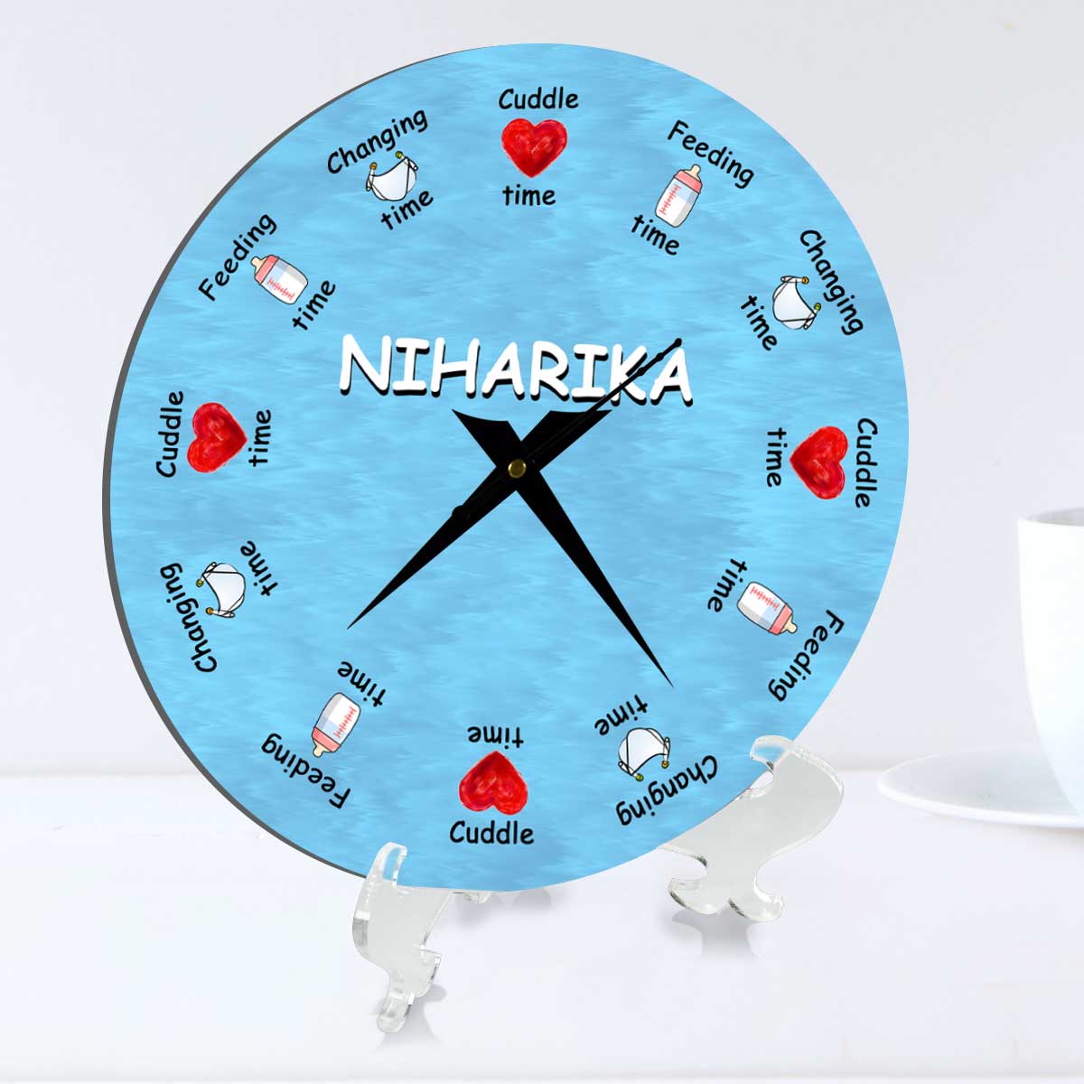 Personalised Baby Clock