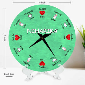 Personalised Baby Clock