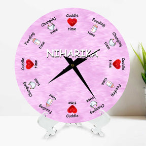 Personalised Baby Clock