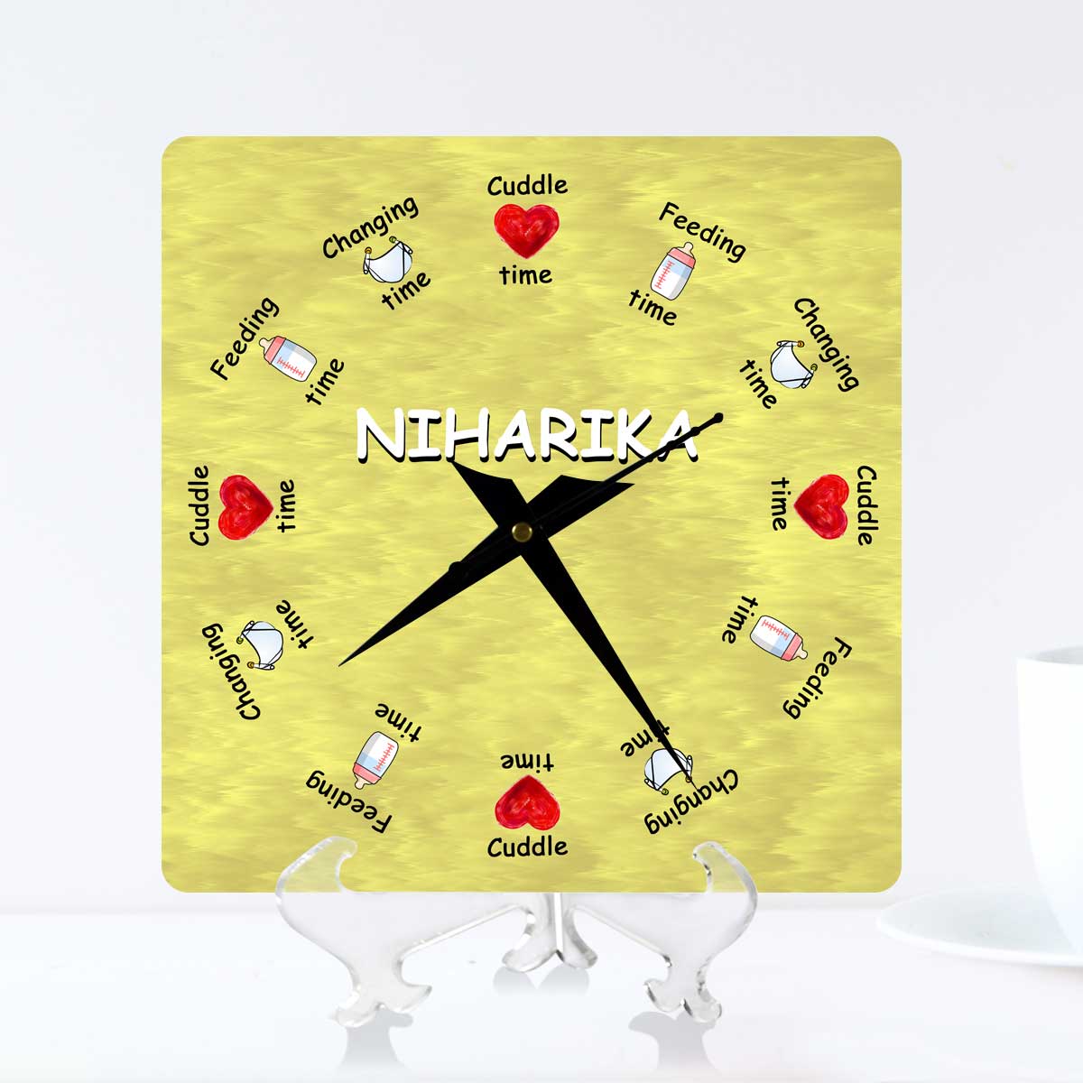 Personalised Baby Clock