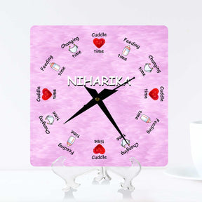 Personalised Baby Clock