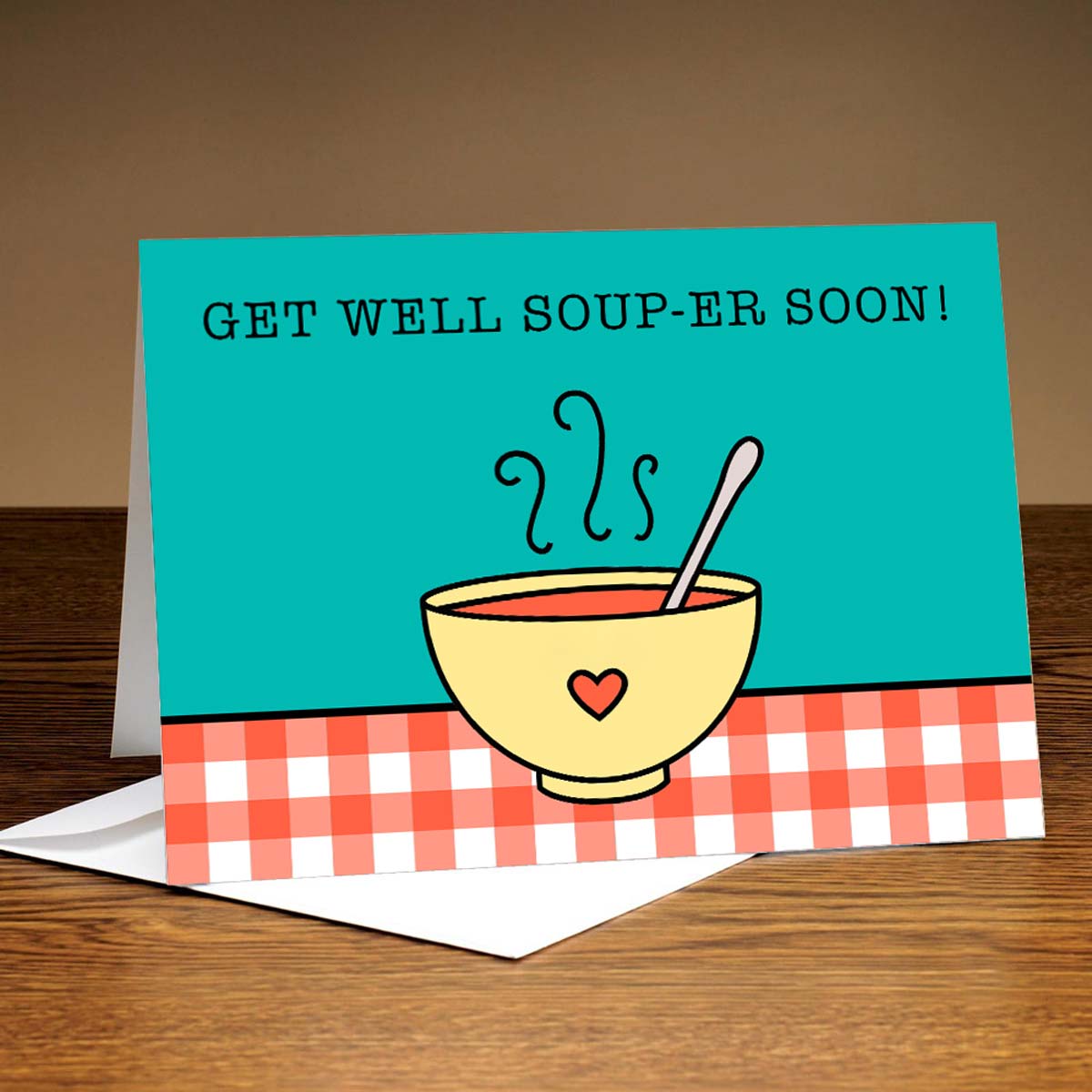 Personalised Get Well Super Soon Card