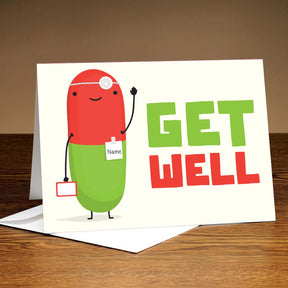 Get Well Soon Personalised Card-1