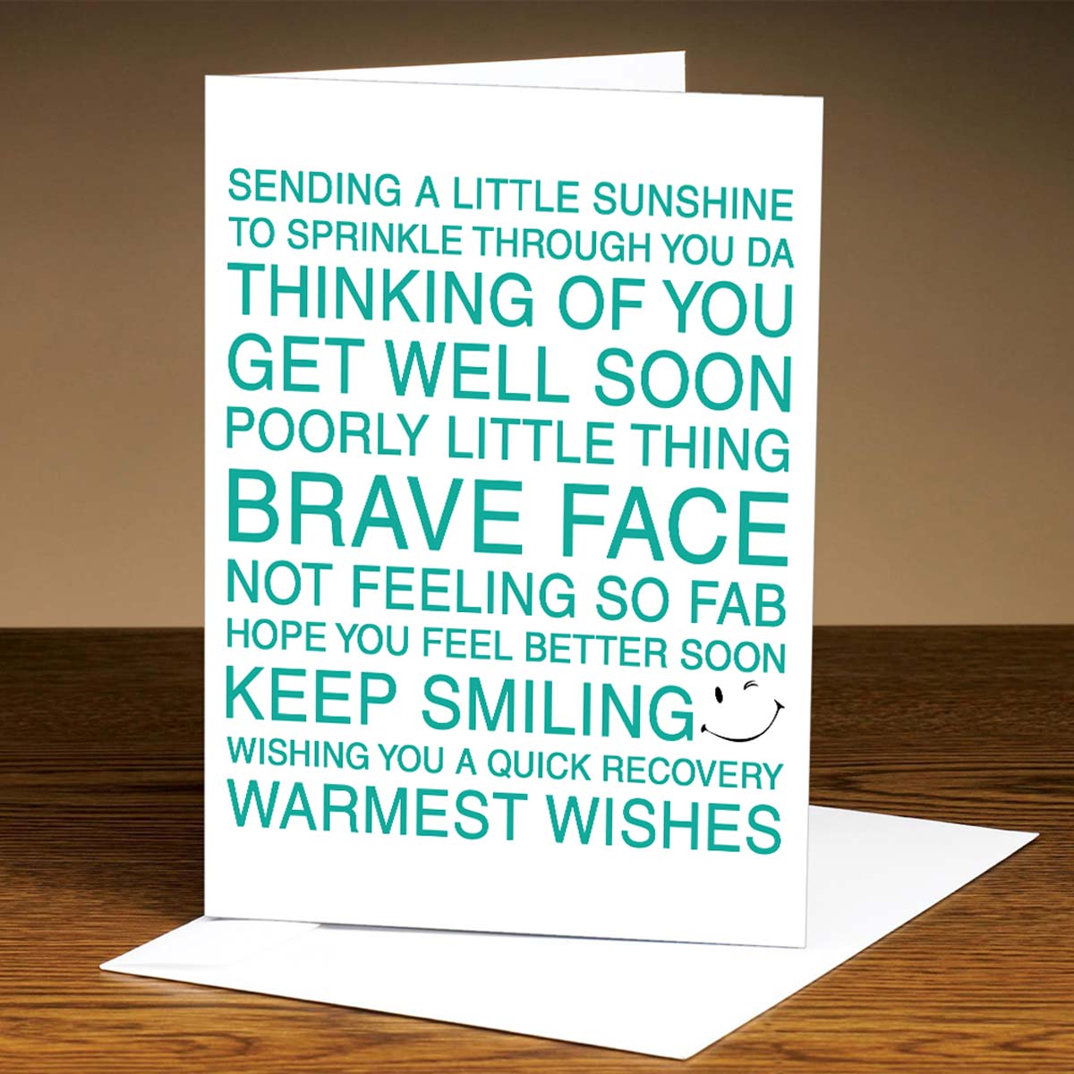Customized Warmest Wishes Card