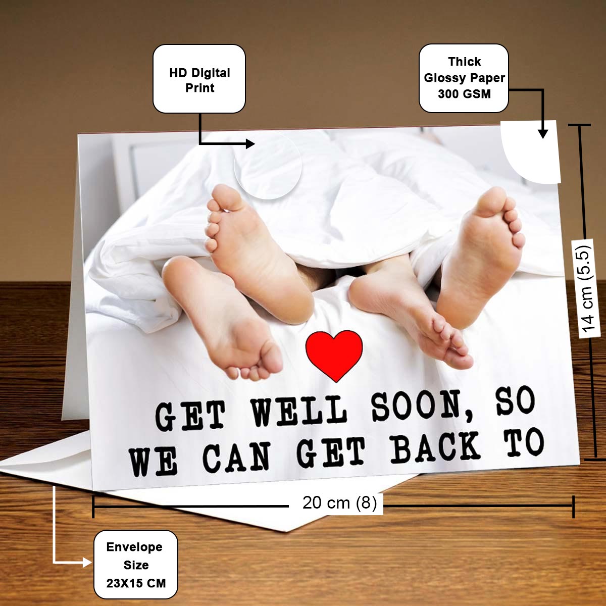 Personalized Get Well Soon Card