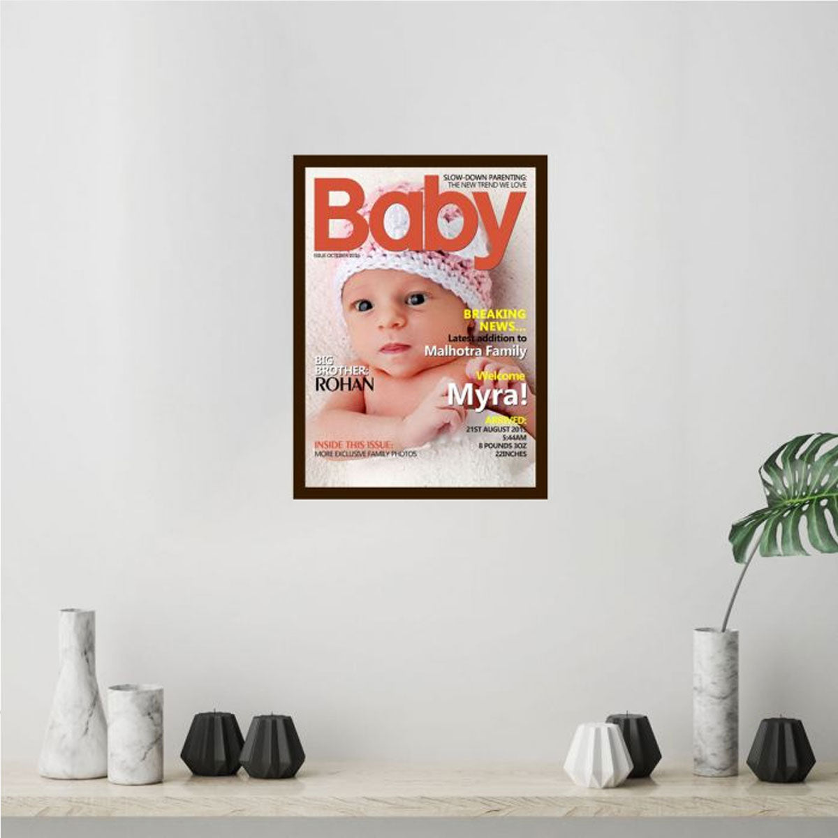 Breaking Baby News - Personalised Magazine Cover