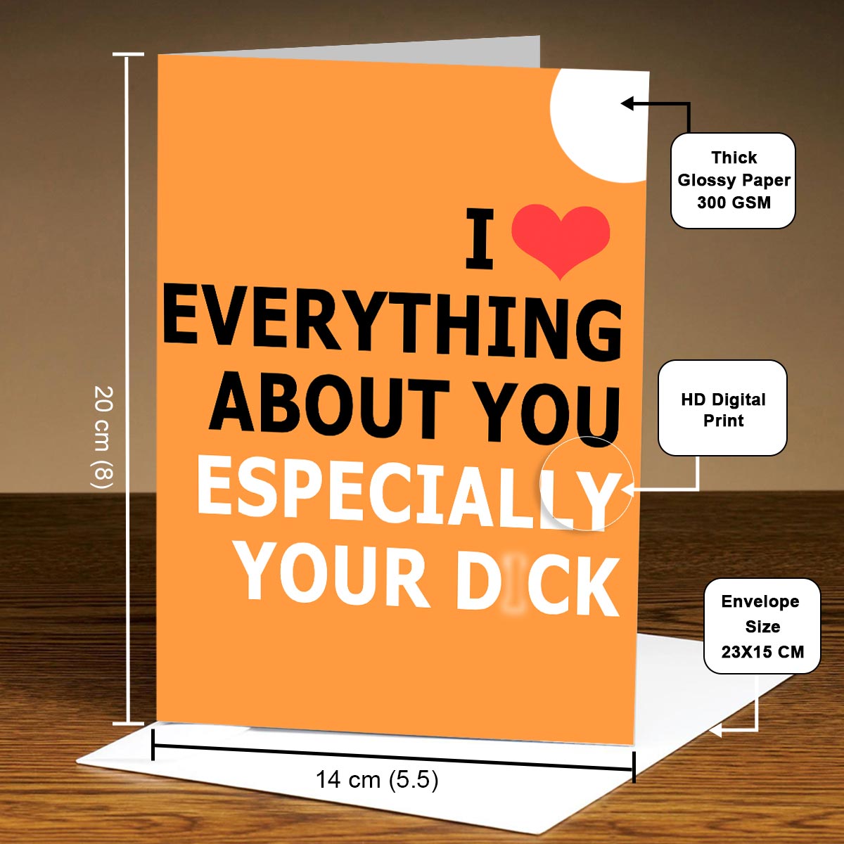 I Love Everything About You Personalised Greeting Card