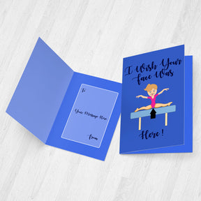 Your Face Was Here Personalised Greeting Card