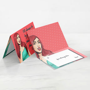 Top Of You Personalised Greeting Card