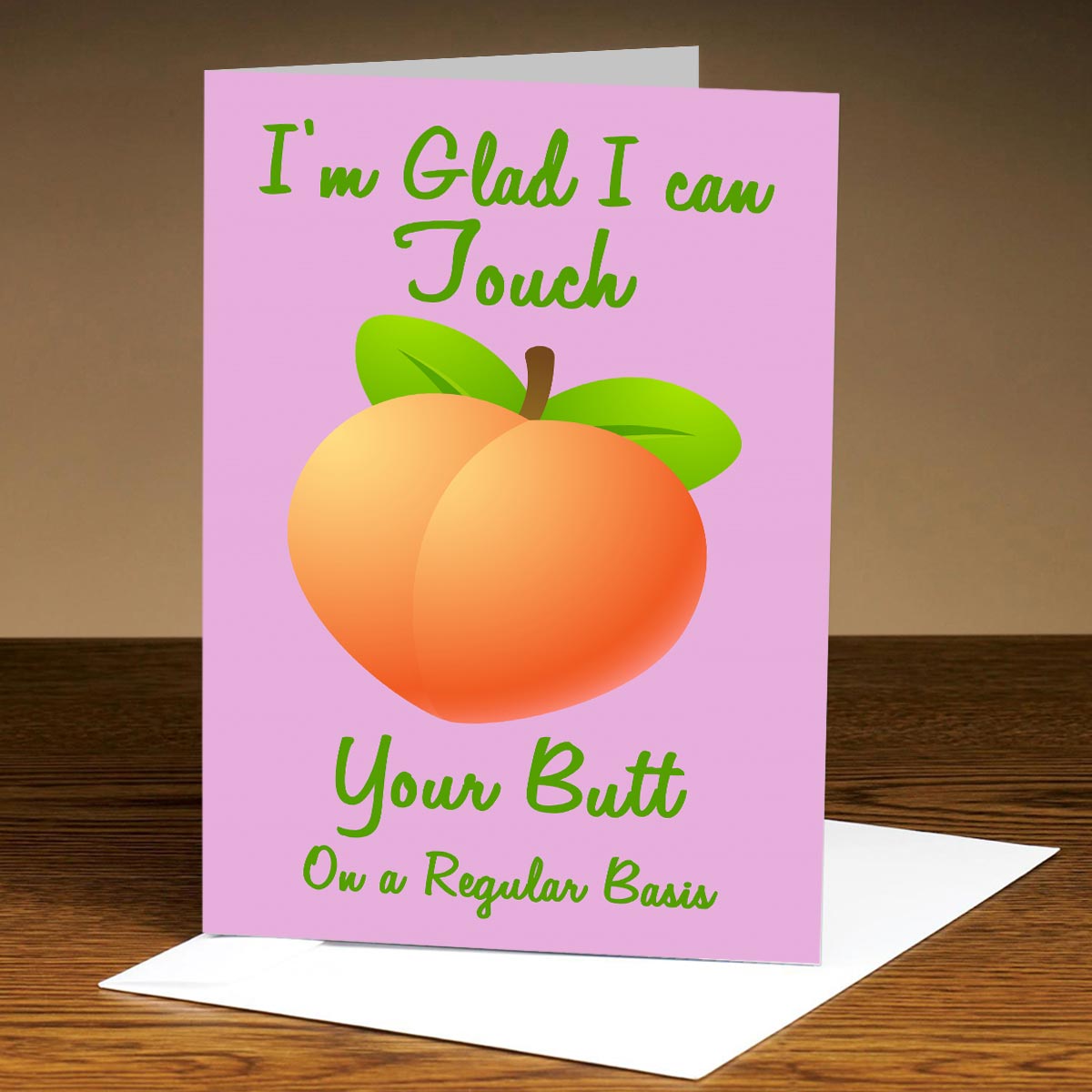Touch Your Butt Personalised Greeting Card