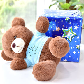 Personalized I Love You With Name Set of 3 Teddy Bear Gift for Couple