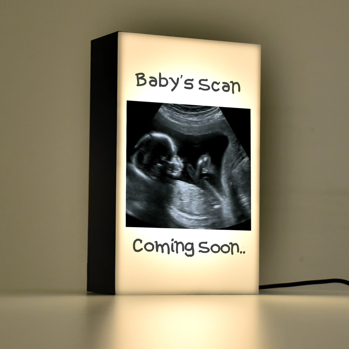 Baby's Scan Personalised Lamp