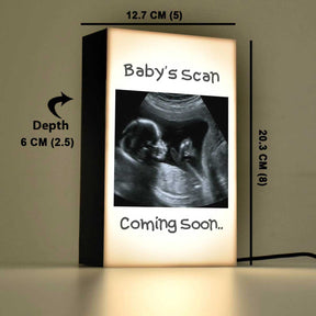 Baby's Scan Personalised Lamp