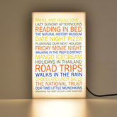 We Love Much Personalised Lamp