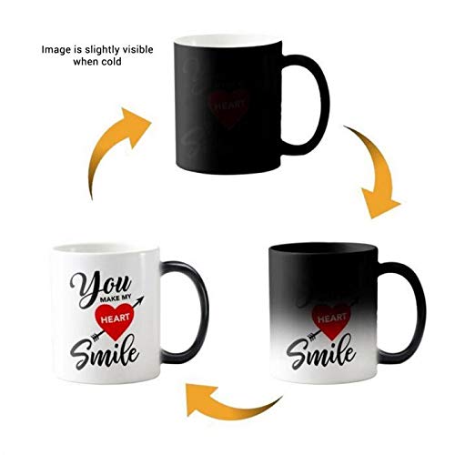 Make My Heart Smile Magic Mug Gift for Couple