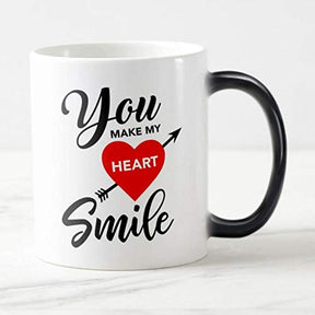 Make My Heart Smile Magic Mug Gift for Couple