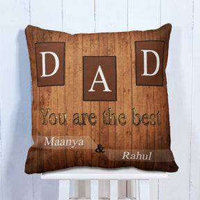 Dad Is The Best Personalised Cushion