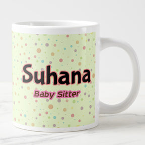 Personalised Baby Sitter Baby Shower Gift Mug