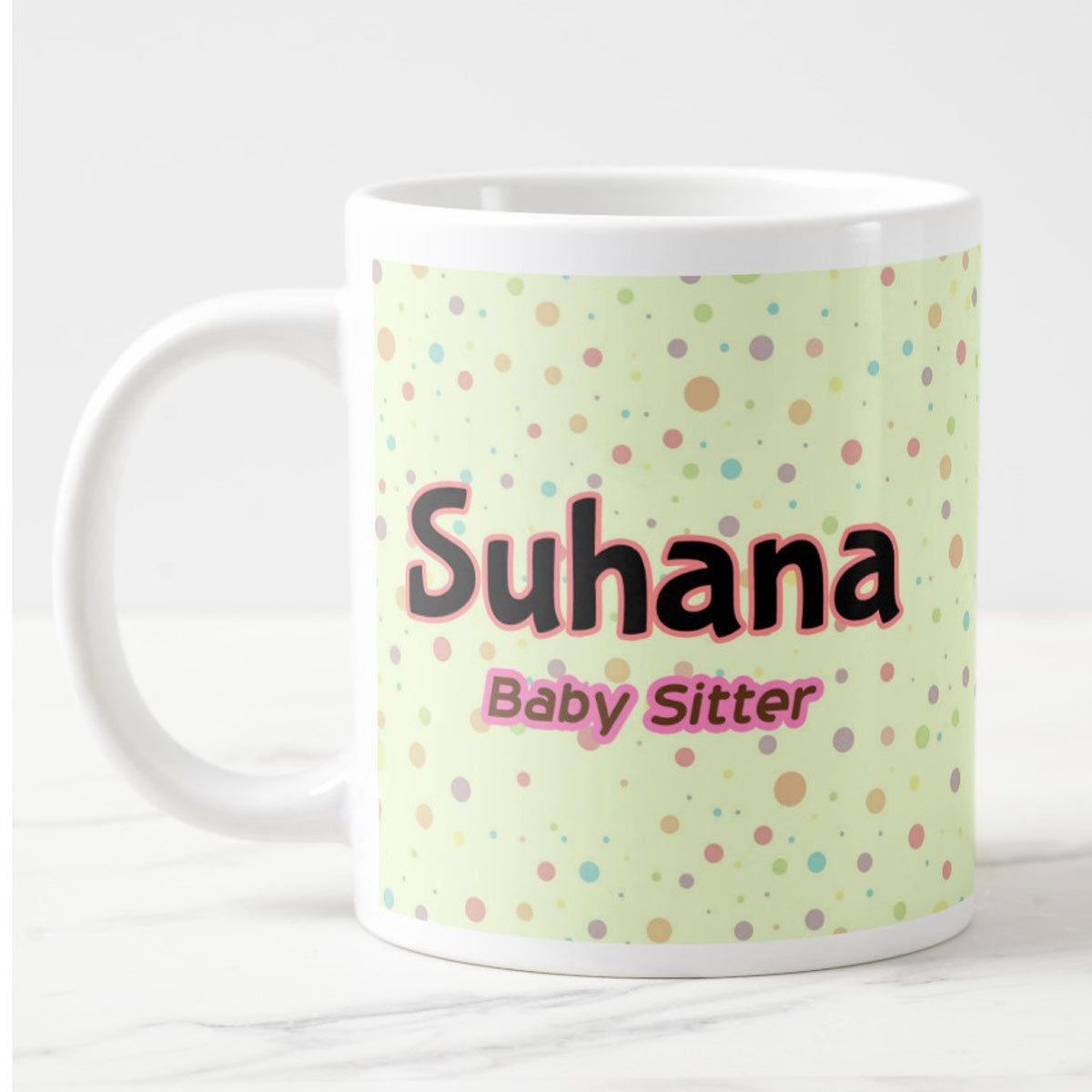 Personalised Baby Sitter Baby Shower Gift Mug