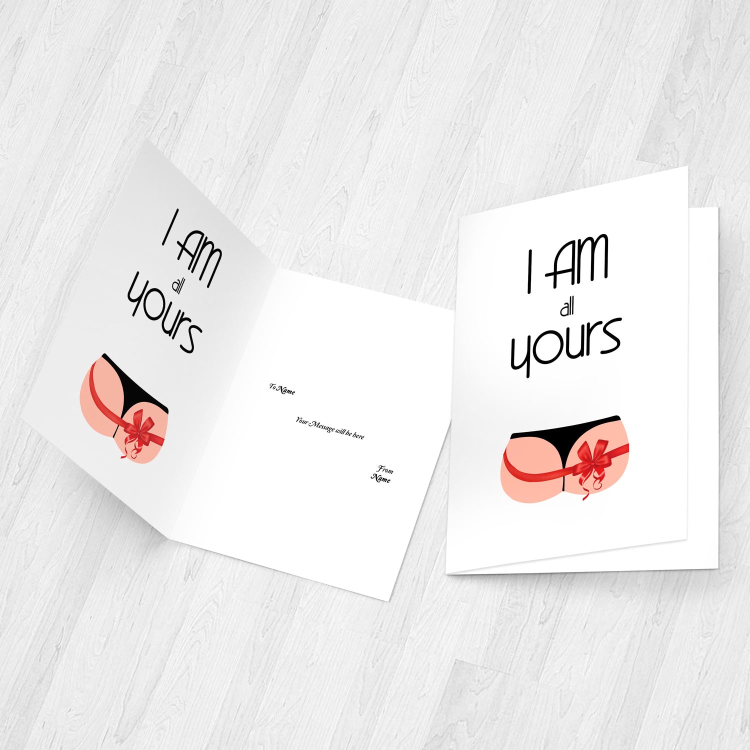Personalised I am Yours Card
