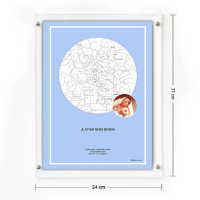 Personalized Sky Star Map For a Special Moment - Baby Boy