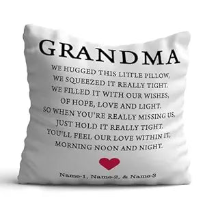 Customised Grandma We Hugged This Cushion Gift For Grandma