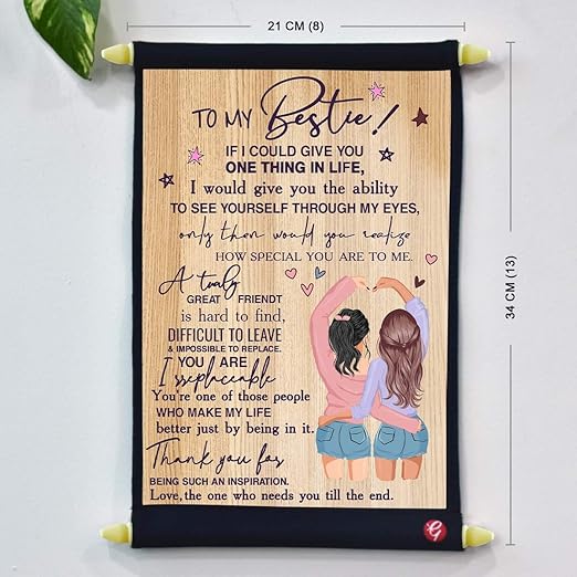 Friendship Day Scroll For Bestie