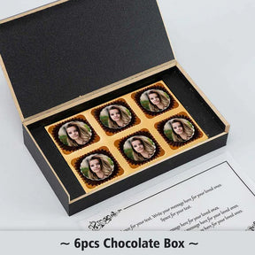 Photo Printed Personalised Chocolates Gift For Lovely Sister