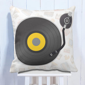 Fun With Gramophone Retro Cushion