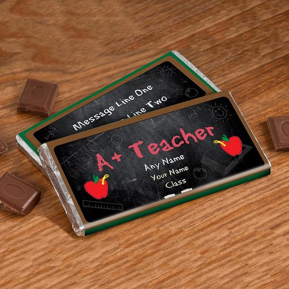 Personalised Chocolate Bar For A+ Teacher
